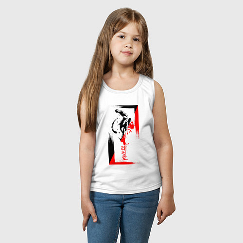 Детская майка Боевые искуства black and red / Белый – фото 3