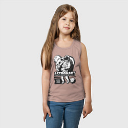 Майка детская хлопок Академия астронавтов, цвет: пыльно-розовый — фото 2