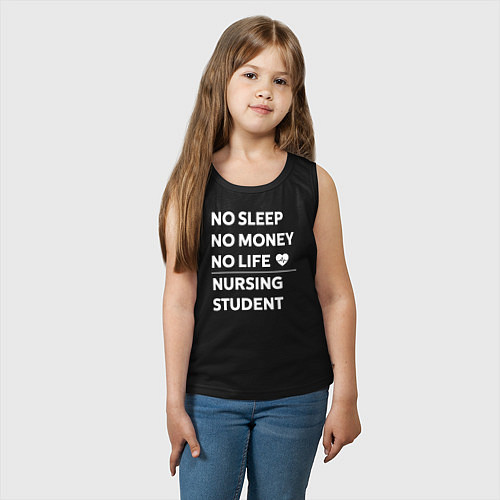 Детская майка Студенты-медики / Черный – фото 3