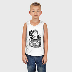 Майка детская хлопок Эйкити Онидзука - GTO, цвет: белый — фото 2
