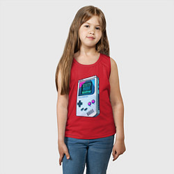 Майка детская хлопок Гейм бой - тетрис, цвет: красный — фото 2