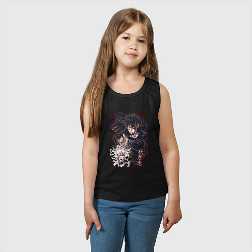 Детская майка Megumi Fushiguro арт / Черный – фото 3