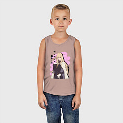 Майка детская хлопок Лоррейн - Нежелательный Бессмертный искатель, цвет: пыльно-розовый — фото 2