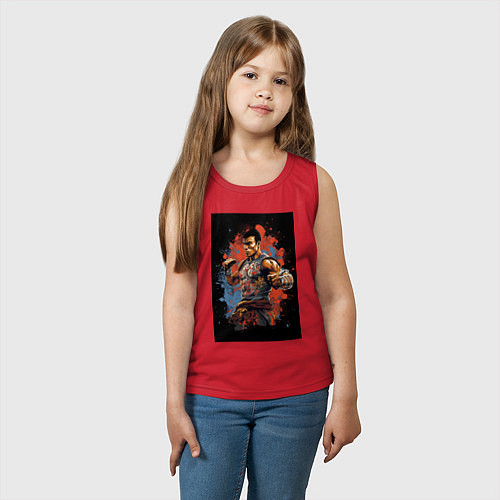 Детская майка Тайский боец / Красный – фото 3