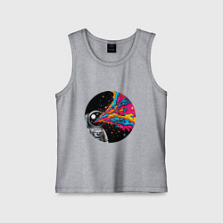 Детская майка Космонавт с разноцветными брызгами