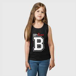 Майка детская хлопок Витя человек с большой буквы, цвет: черный — фото 2