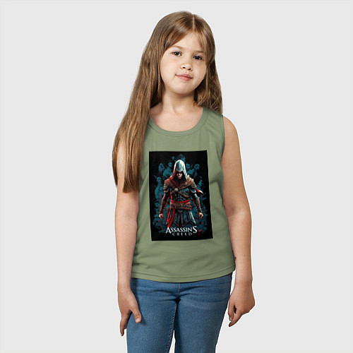 Детская майка Assassins creed старый стиль / Авокадо – фото 3