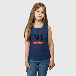 Майка детская хлопок Depeche Mode - Spirit band logos, цвет: тёмно-синий — фото 2