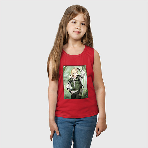 Детская майка Кавех Геншин / Красный – фото 3