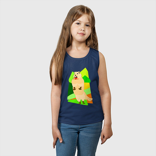 Детская майка Кричит суслик / Тёмно-синий – фото 3