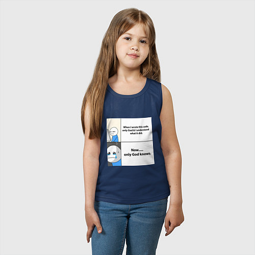 Детская майка Programmers life / Тёмно-синий – фото 3