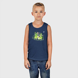 Майка детская хлопок Кирара из Геншин Импакт, цвет: тёмно-синий — фото 2