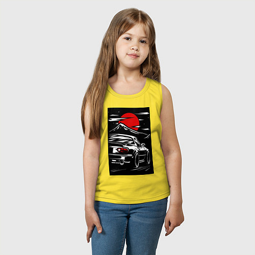 Детская майка Мазда mx5 miata / Желтый – фото 3