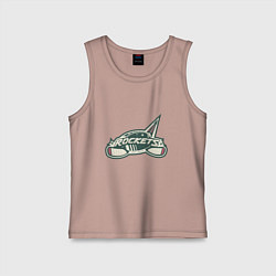 Майка детская хлопок Rockets Minsk Hockey 2023, цвет: пыльно-розовый