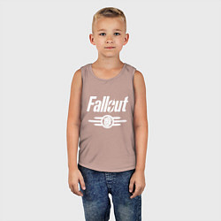 Майка детская хлопок Fallout - vault 33, цвет: пыльно-розовый — фото 2
