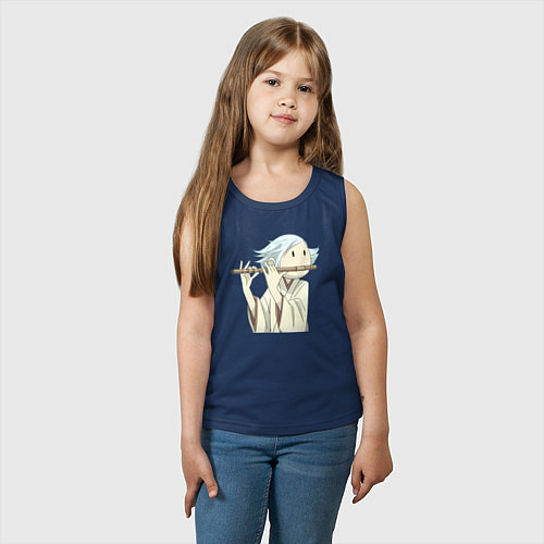 Детская майка Очень приятно Бог Томоэ / Тёмно-синий – фото 3