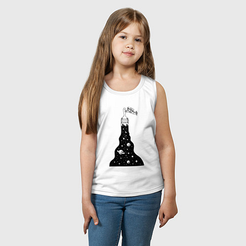 Детская майка Художник космонавт / Белый – фото 3