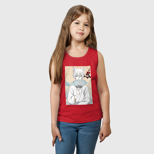 Детская майка Очень приятно Бог Томоэ / Красный – фото 3