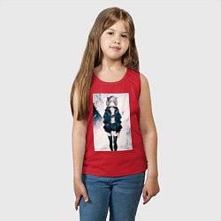 Майка детская хлопок Надзуна Нанакуса - Песнь ночных сов, цвет: красный — фото 2