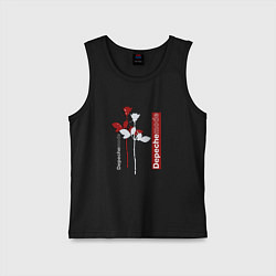 Майка детская хлопок Depeche Mode - Roses violator, цвет: черный