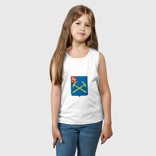 Детская майка Герб Подольск / Белый – фото 3