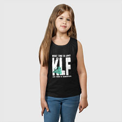 Майка детская хлопок Klf - What time is love, цвет: черный — фото 2