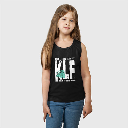 Детская майка Klf - What time is love / Черный – фото 3
