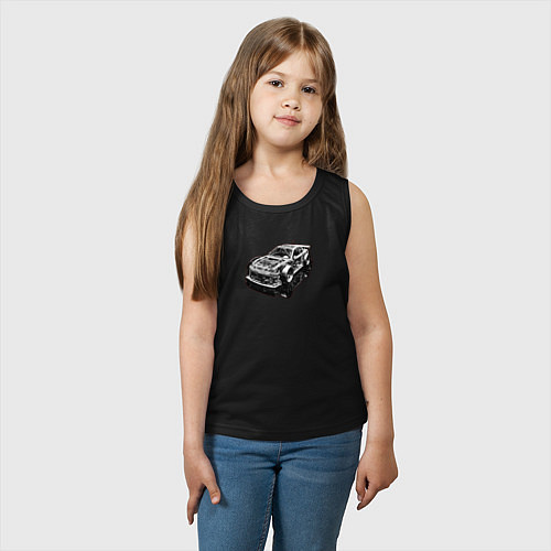 Детская майка Тюнинг корч / Черный – фото 3