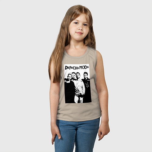 Детская майка Depeche mode all / Миндальный – фото 3