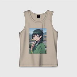 Майка детская хлопок Монолог фармацевта Маомао детектив, цвет: миндальный