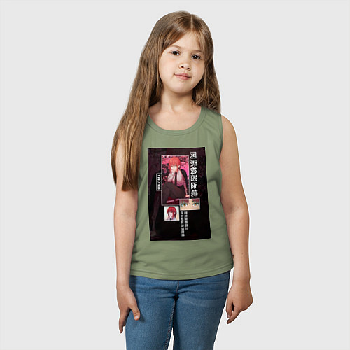 Детская майка Человек-бензопила Макима коллаж / Авокадо – фото 3