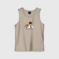 Майка детская хлопок Not a bad day - the office, цвет: миндальный