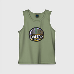 Майка детская хлопок Dallas USA, цвет: авокадо