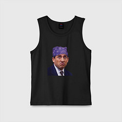 Майка детская хлопок Prison mike Michael Scott офис, цвет: черный