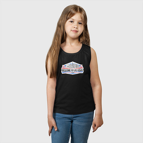 Детская майка Добро пожаловать в Лас-Вегас / Черный – фото 3
