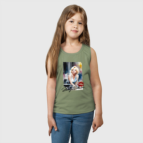 Детская майка Мэрилин Монро - звезда / Авокадо – фото 3