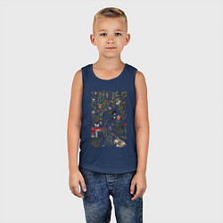 Майка детская хлопок Сорокино сокровище, цвет: тёмно-синий — фото 2