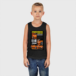 Майка детская хлопок Nissan Silvia авто, цвет: черный — фото 2