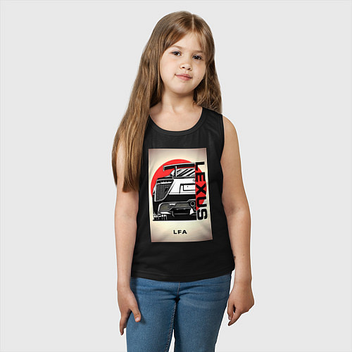 Детская майка Lexus автомобиль jdm / Черный – фото 3