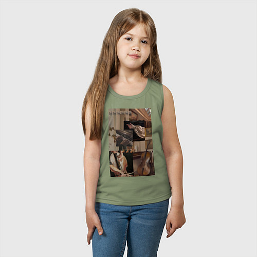 Детская майка Музыка эстетика / Авокадо – фото 3