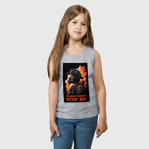 Детская майка Пламя не остановит меня / Меланж – фото 3