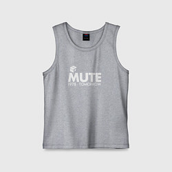 Майка детская хлопок Depeche Mode - Mute Records, цвет: меланж