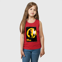 Майка детская хлопок Криминальное чтиво парный танец, цвет: красный — фото 2