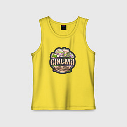 Майка детская хлопок Кино, цвет: желтый