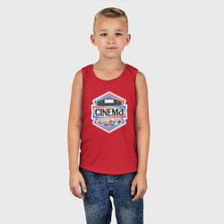 Майка детская хлопок Кинотеатр, цвет: красный — фото 2