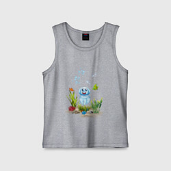 Майка детская хлопок Жизнь на дне океана, цвет: меланж