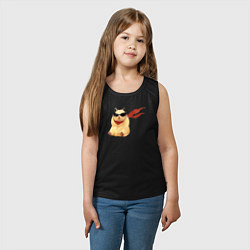 Майка детская хлопок Хомяк супергерой, цвет: черный — фото 2