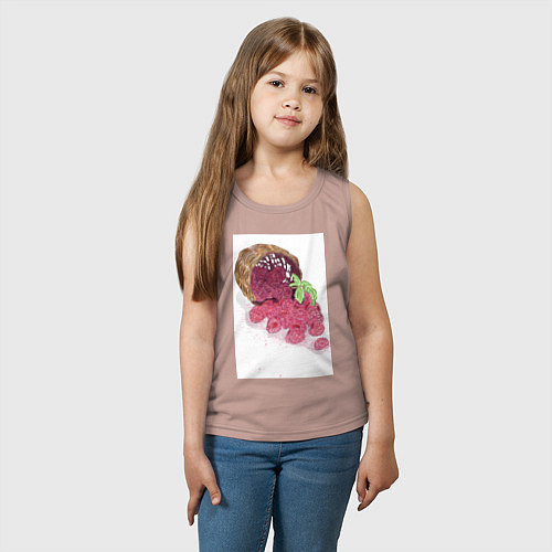 Детская майка Ну вот, рассыпала / Пыльно-розовый – фото 3