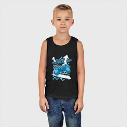 Майка детская хлопок Повышая уровень, цвет: черный — фото 2