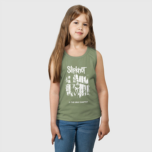 Детская майка Slipknot - skeleton girl / Авокадо – фото 3